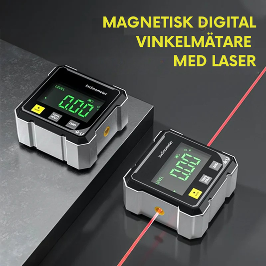 NordAngle™ ProLaser – Digital Magnetisk Vinkelmätare i Aluminium